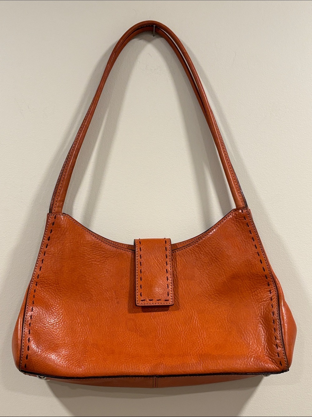 Vintage Fossil Sedona II Scoop Leather Shoulder Bag